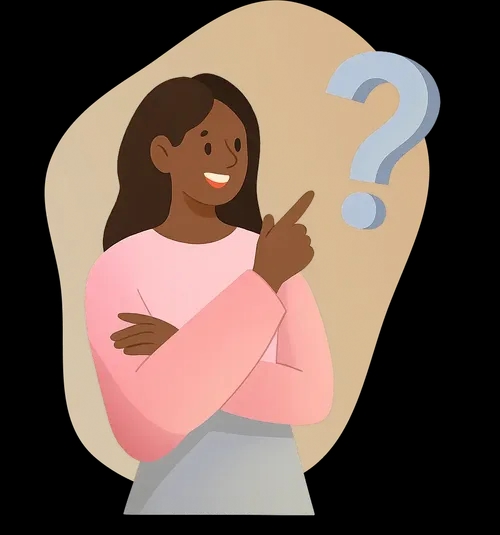 Illustration d'une personne se posant une question